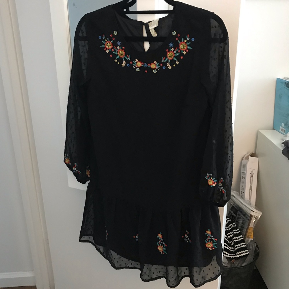 Japna Swiss Dot embroidery dress
